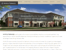 Tablet Screenshot of myrtleterraces.com